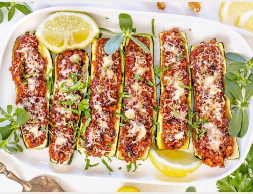 Stuffed Courgette Boats